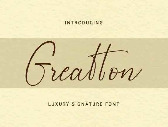 Greatton Demo font