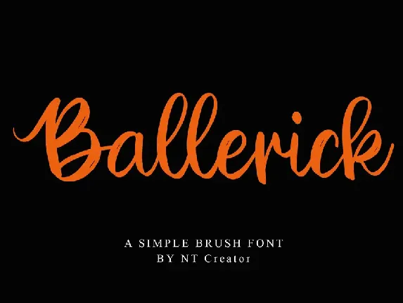 Ballerick font