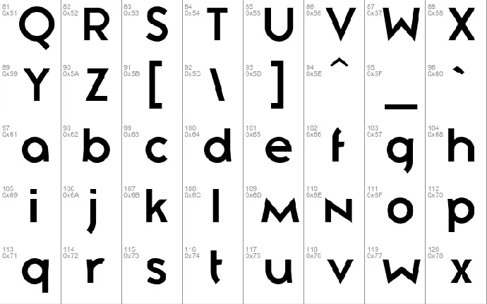 Zeronero font