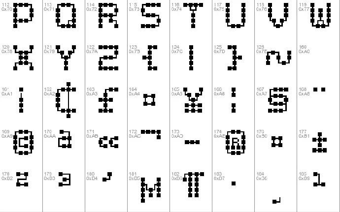 Printed Circuit Board-7 font