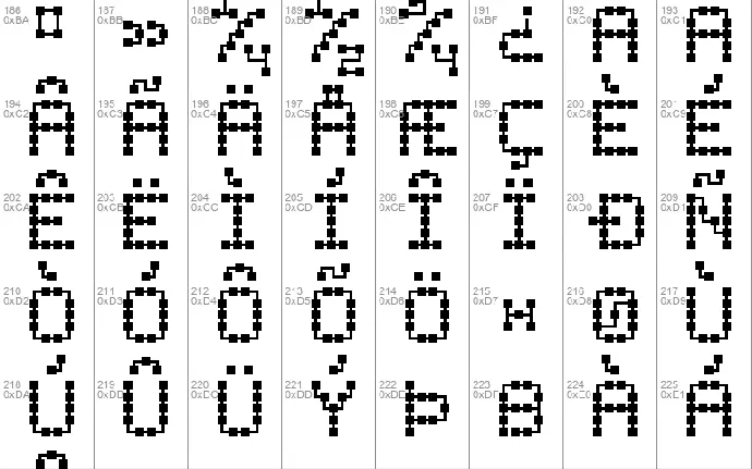 Printed Circuit Board-7 font