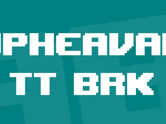 Upheaval TT BRK font