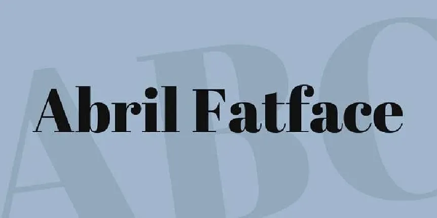 Abril Fatface font