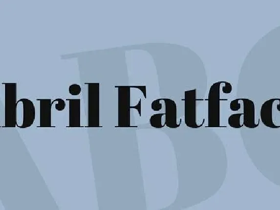 Abril Fatface font