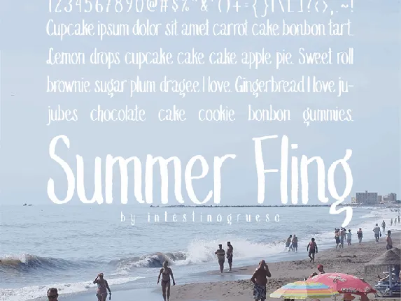 Summer Fling Medium font