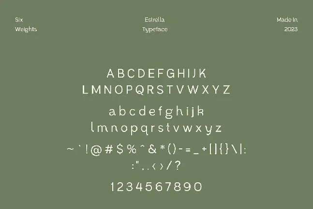 Estrella font