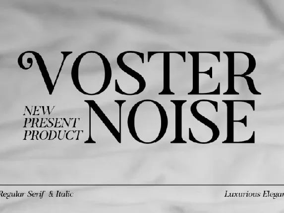 Voster Noise font