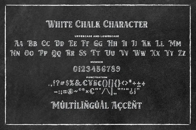 White Chalk font