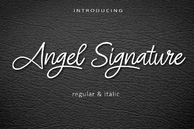 Angel Signature font