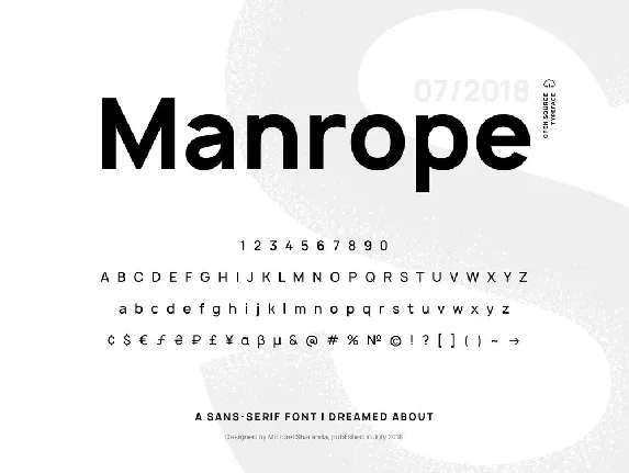 Manrope Family Free font