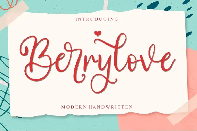 Berrylove - Personal Use font