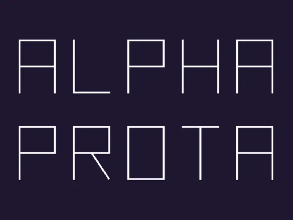 Alpha Prota font