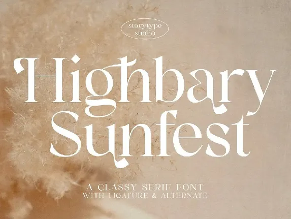 Highbary Sunfest font