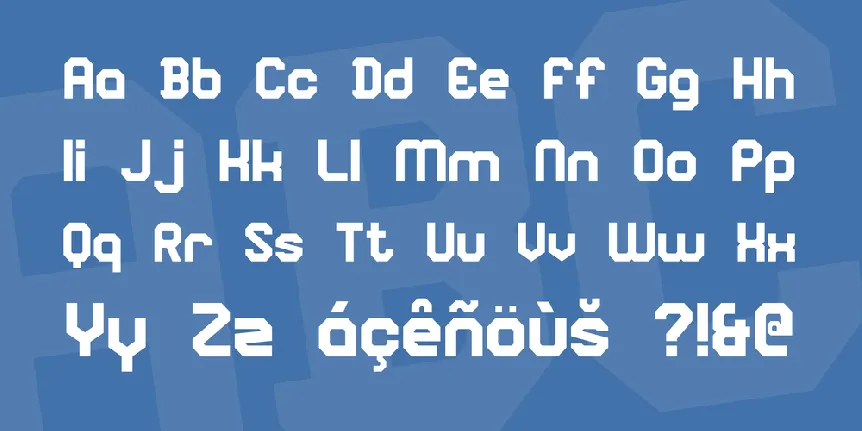 Square Block font