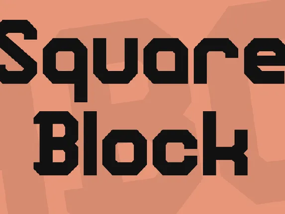 Square Block font