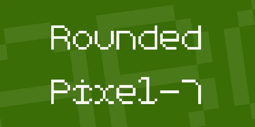 Rounded Pixel-7 font