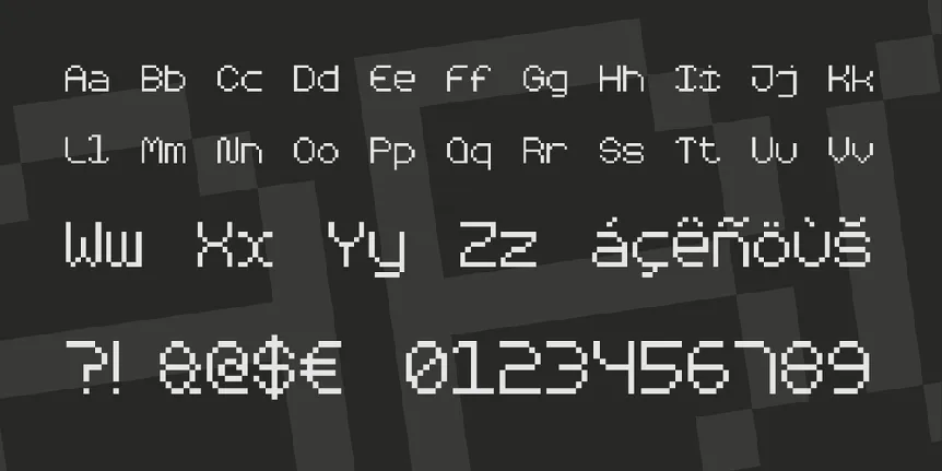 Rounded Pixel-7 font