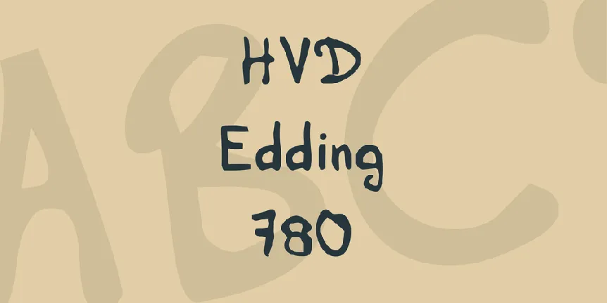 HVD Edding 780 font