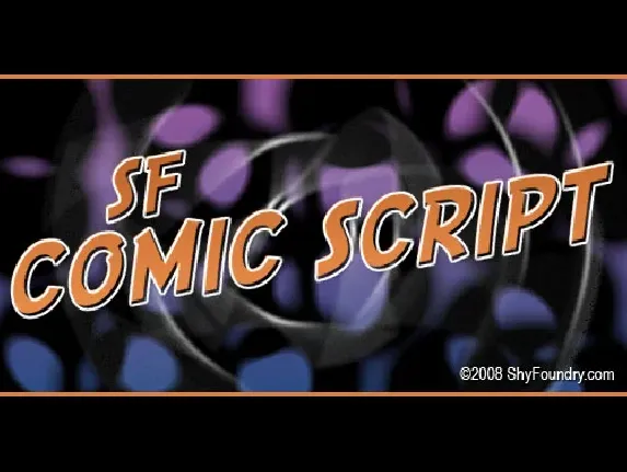 SF Comic Script font