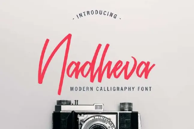 Nadheva Modern Calligraphy font