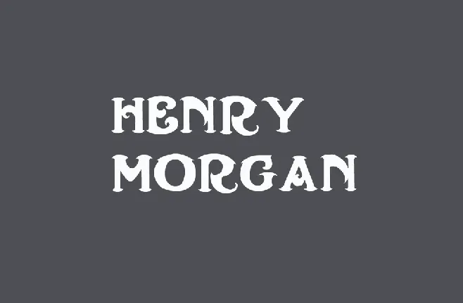 Henry Morgan font