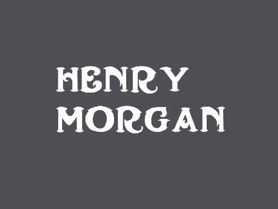 Henry Morgan font