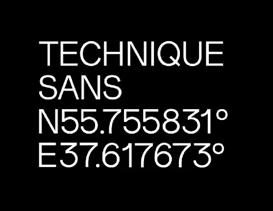 Technique Sans Serif font