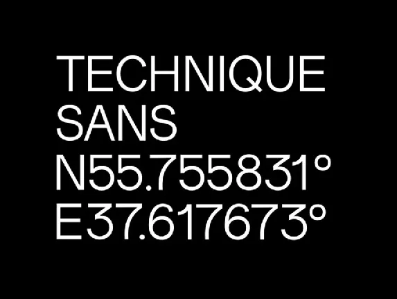 Technique Sans Serif font