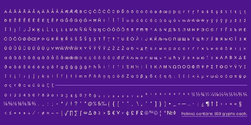 Pelinka Family font