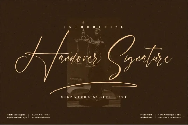 Handover Signature font