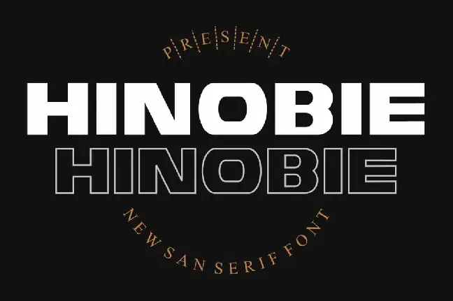 HINOBIE font