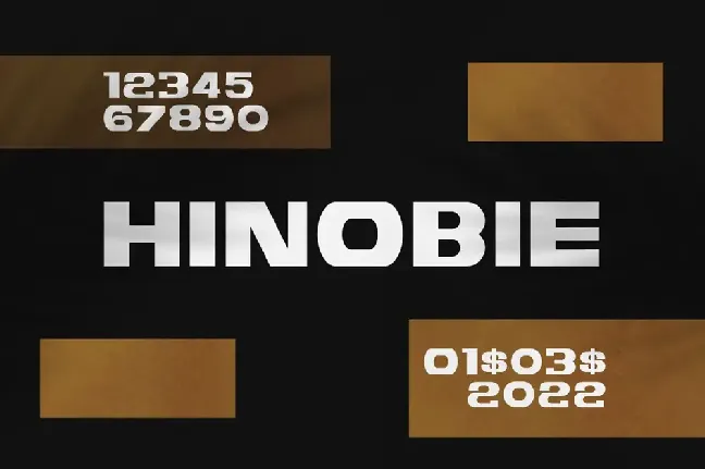 HINOBIE font