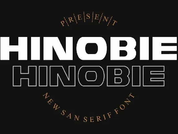 HINOBIE font