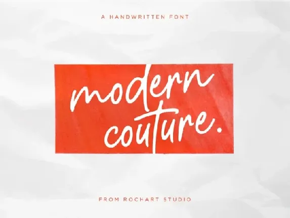 Modern Couture font