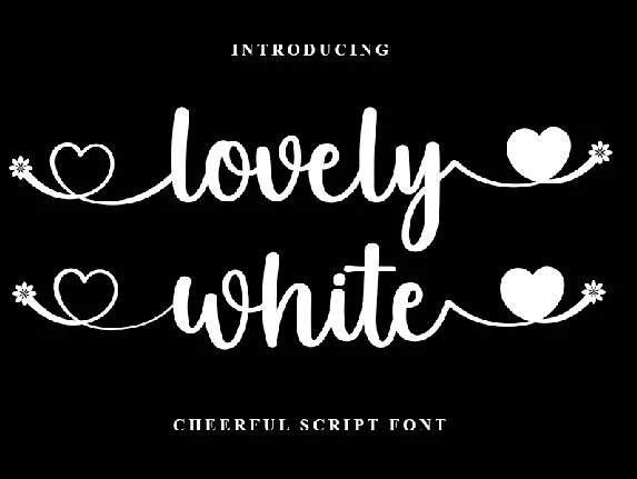 Lovely White font