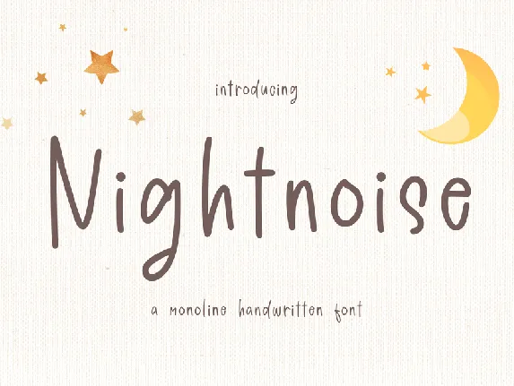 Nightnoise font