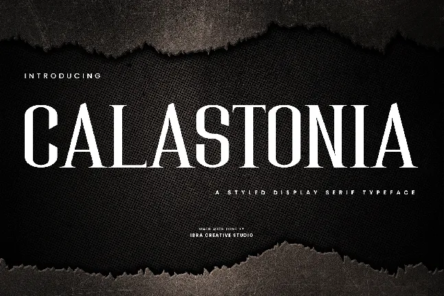 Calastonia Personal Use font