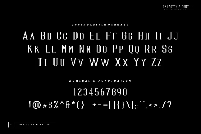 Calastonia Personal Use font