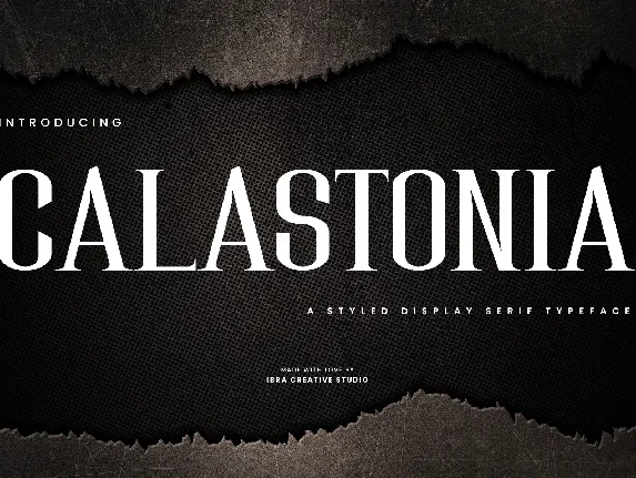 Calastonia Personal Use font