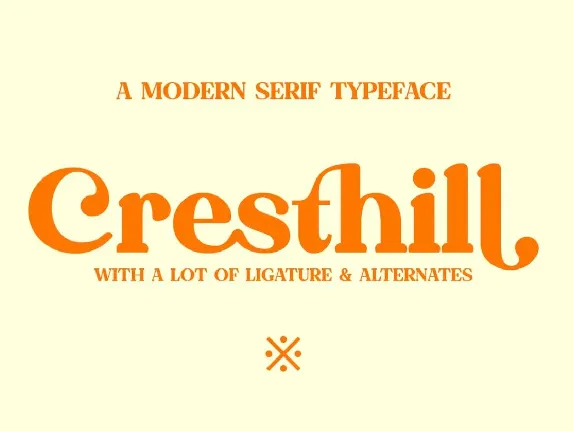 Cresthill font