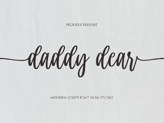 daddy dear font