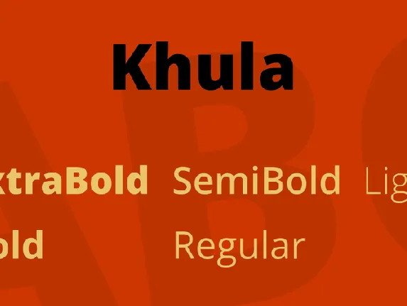 Khula font