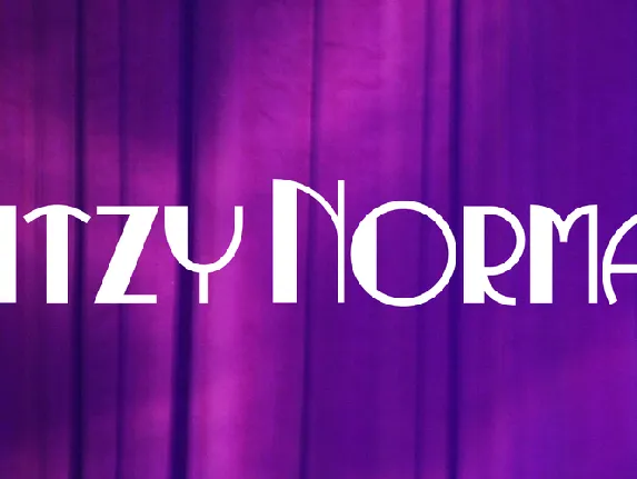 Ritzy Normal font