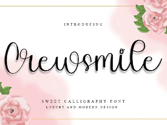 Crewsmile font