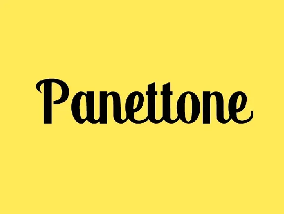 Panettone font