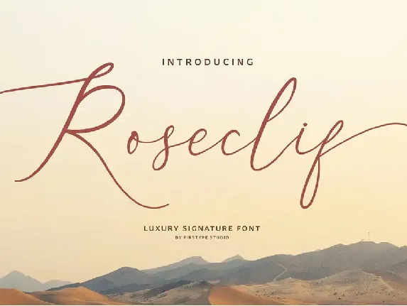 Roseclif font