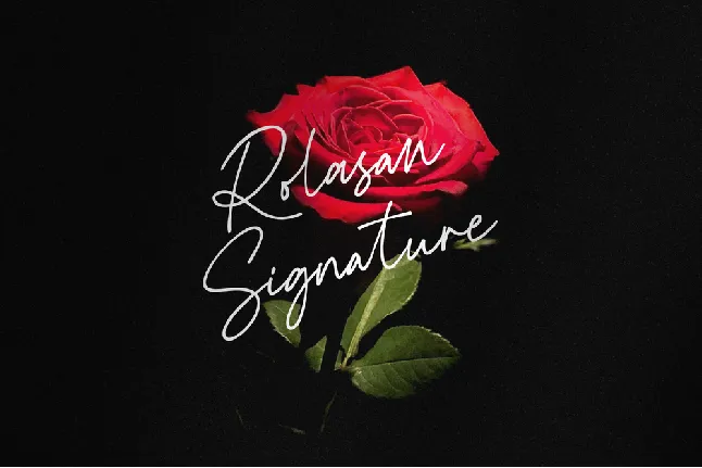 Rolasan Signature font