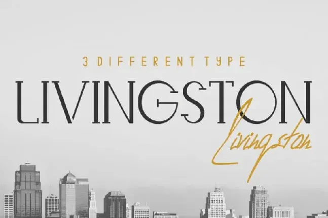 Livingston Trio font