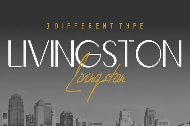 Livingston Trio font