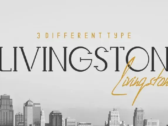 Livingston Trio font